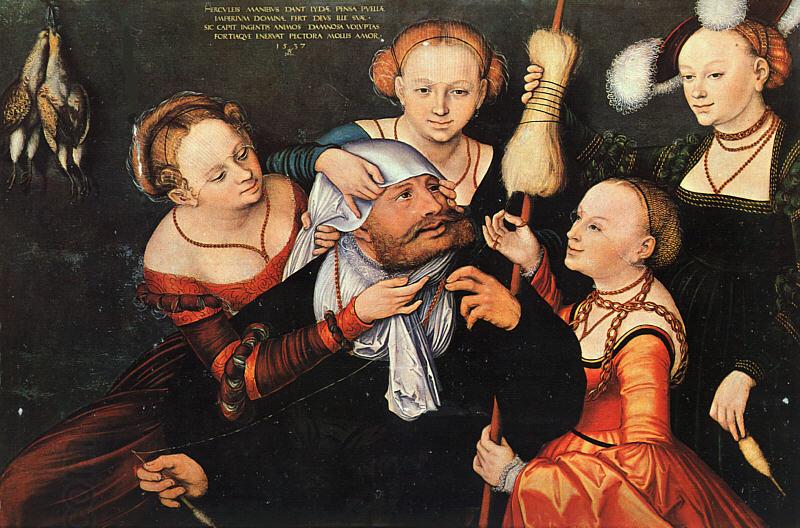 Lucas  Cranach Hercules Onfale